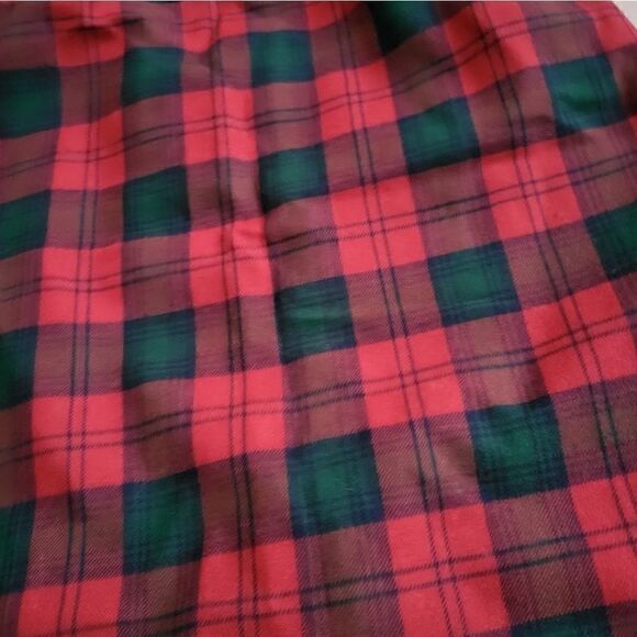 David Brooks Ltd vintage Christmas plaid wool skirt size 4 - Picture 3 of 9